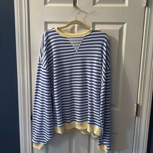 NWOT Free People Striped Sweatshirt S